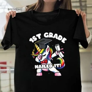 Girls Dabbing Unicorn 1st Grade Succeeds in Graduation