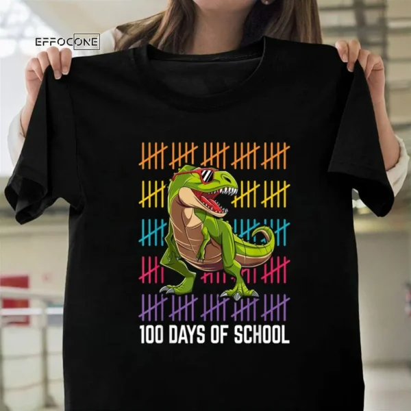 Happy 100 Days of School for Boys Dinosaur Rex