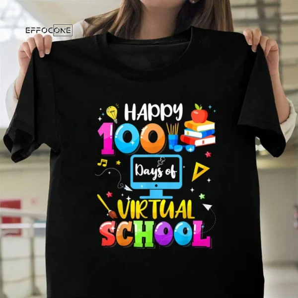 Happy 100th Day of School Virtual Learning Teachers Students