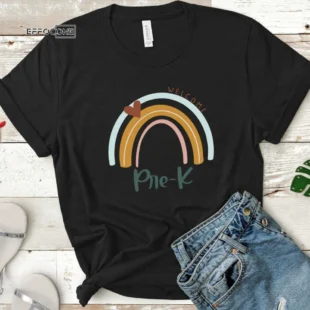 Pre-K Shirt, Pre-K Teacher, Preschool Teacher, PreK Shirt, PreK Teacher, First Day of School, Rainbow Teacher Tee