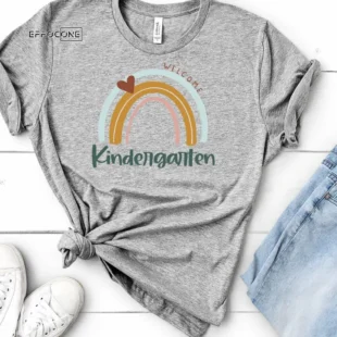 Welcome Kindergarten, Kindergarten Shirt, Kindergarten Teacher, First Day of School, Grade Team Shirts, Kindergarten Crew