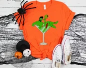 Pin up Zombie Halloween Shirt, Trick or Treat t-shirt, Funny Halloween Shirt, Sexy Halloween Shirt