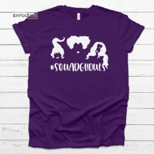 Squadghouls Sanderson Halloween Tee Shirt, Trick or Treat t-shirt, Funny Halloween Shirt, Squad Goals Sanderson Sisters Halloween Shirt