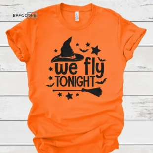 We fly tonight shirt for halloween, Halloween Shirt, Trick or Treat t-shirt, Funny Halloween Shirt, Gay Halloween Shirt