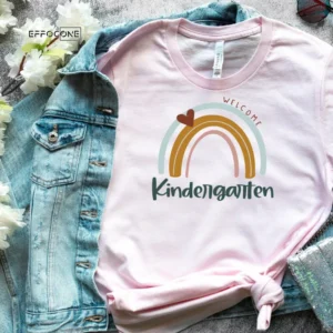 Welcome Kindergarten, Kindergarten Shirt, Kindergarten Teacher, First Day of School, Grade Team Shirts, Kindergarten Crew