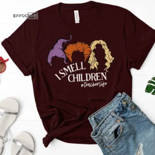 I Smell Children Shirt, Hocus Pocus Shirt, Funny Halloween Shirt, Halloween Teacher Shirt, Teacher Hocus Pocus, Witch Teacher Shirt