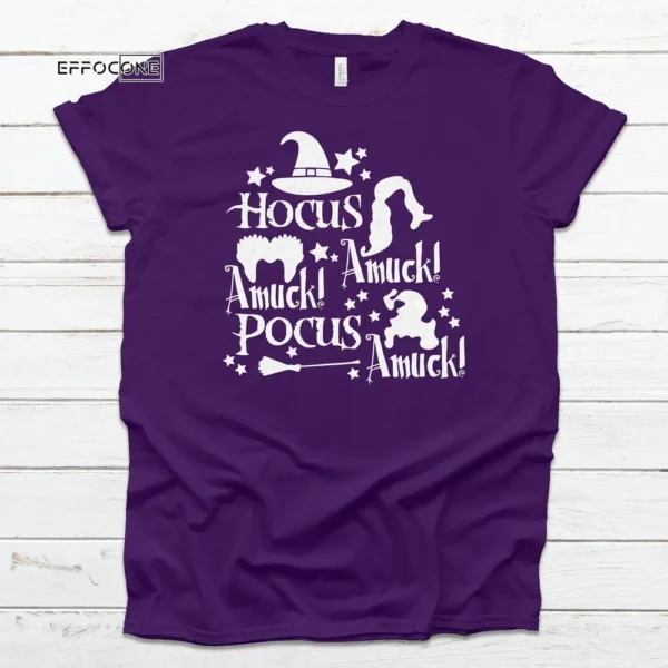 Hocus Amuck, Pocus Amuck Shirt, Halloween Shirt, Trick or Treat t-shirt, Funny Halloween Shirt, Gay Halloween Shirt