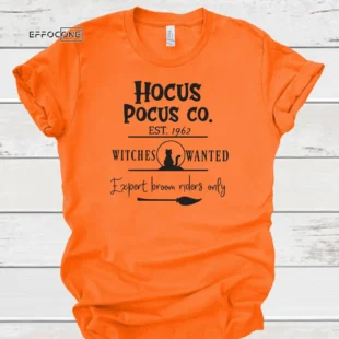 Hocus Pocus Co. Halloween Tee, Halloween Shirt, Trick or Treat t-shirt, Funny Halloween Shirt, Gay Halloween Shirt