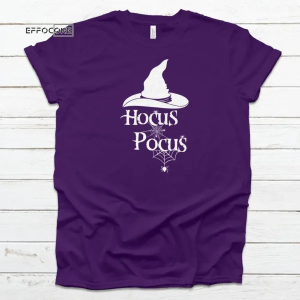 Hocus Pocus Witch Web Tee Shirt, Halloween Shirt, Trick or Treat t-shirt, Funny Halloween Shirt, Gay Halloween Shirt