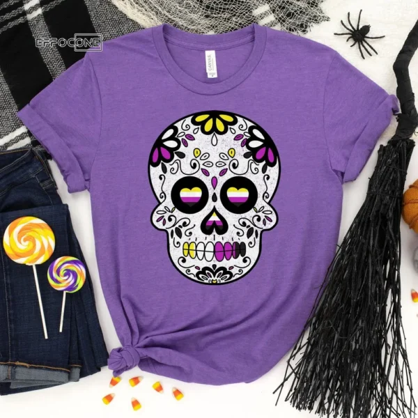 Non-Binary Halloween Shirt, Trick or Treat t-shirt, Funny Halloween Shirt, Gay Halloween Shirt