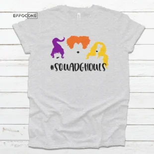 Squadghouls Sanderson Halloween Tee Shirt, Trick or Treat t-shirt, Funny Halloween Shirt, Squad Goals Sanderson Sisters Halloween Shirt