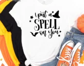 I put a spell on you Batty Witch Halloween Shirt, Trick or Treat t-shirt, Funny Halloween Shirt, Sanderson Sisters Halloween Shirt