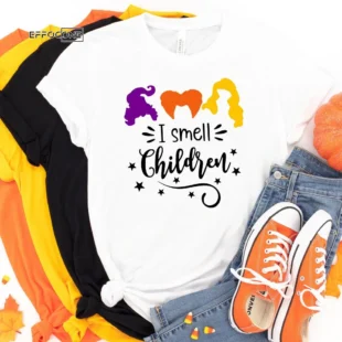 I smell children halloween tee, Halloween Shirt, Trick or Treat t-shirt, Funny Halloween Shirt, Sanderson Sisters Shirt