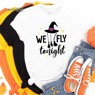 We Fly Tonight Halloween Tee Shirt, Halloween Shirt, Trick or Treat t-shirt, Funny Halloween Shirt, Gay Halloween Shirt