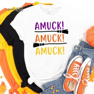 Amuck Amuck Amuck Halloween Shirt, Halloween Shirt, Trick or Treat t-shirt, Funny Halloween Shirt, Sanderson Sisters Shirt