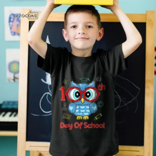 Cute Owl 100th School Day 100 Days Smarter