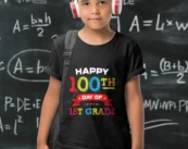 Happy 100th Day of 1St Grade Shirt for Teacher Student Gift