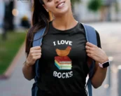 Book Shirt I Love Bocks Funny Chicken Reading I Love Bocks Gift Tee