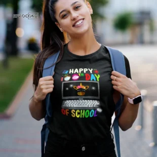 Happy 100th Birthday School Virtual Teacher Unicorn Girls