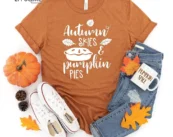 Autumn Skies And Pumpkin Pies T-Shirt