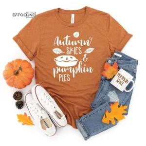 Autumn Skies And Pumpkin Pies T-Shirt