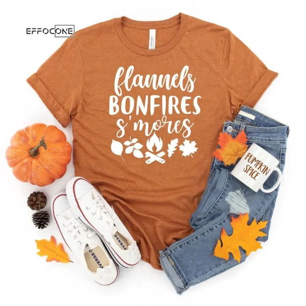 Flannels Bonfires S'mores Shirt