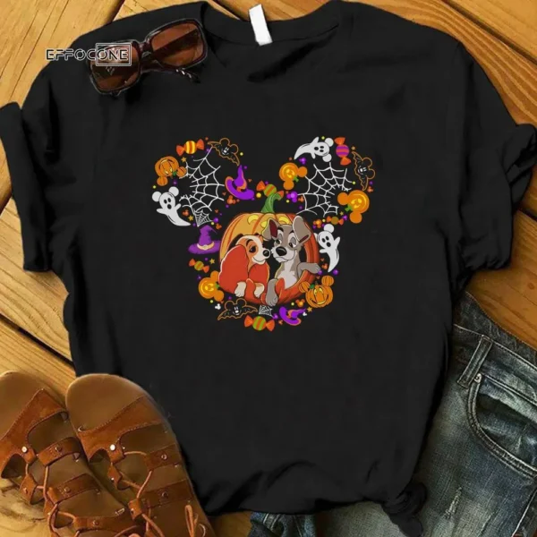 Lady and The Tramp Halloween T-Shirt