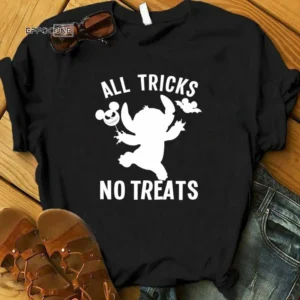 All Tricks No Treats Disney Halloween T Shirt