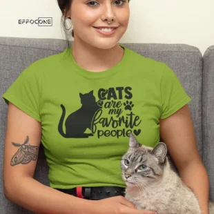 Cats Are My Favorite People T-Shirt