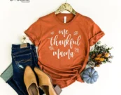 One Thankful Mama Pumpkin T-Shirt