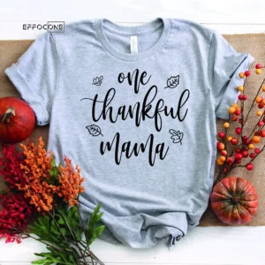 One Thankful Mama Pumpkin T-Shirt