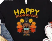 Happy Thanksgiving Mask T-shirt