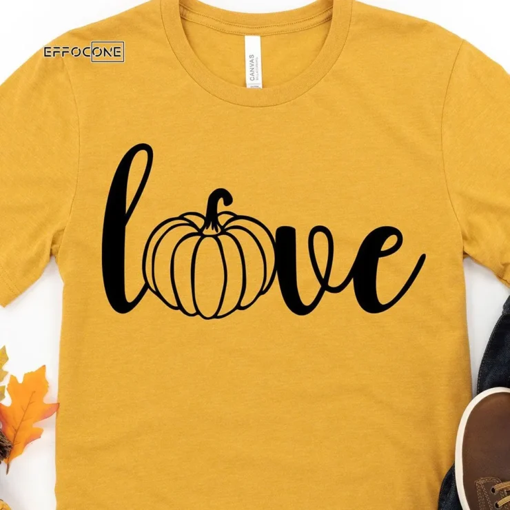 Love Pumpkin Thanksgiving T-Shirt