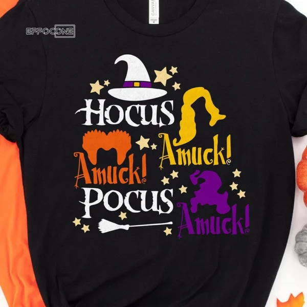 Hocus Pocus Amuck Halloween T-Shirt