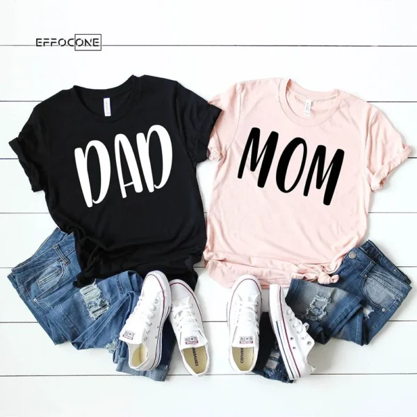 Dad Mom Couple Family T-Shirt