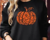 FLORAL PUMPKIN Halloween Sweatshirts