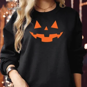 SCARY PUMKIN FACE Halloween Sweatshirt