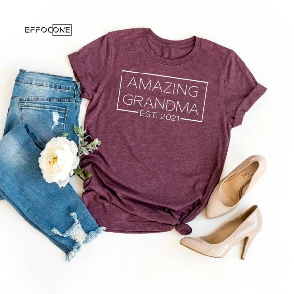Amazing Grandma Est. 2021 T-Shirt