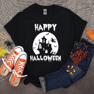 HAPPY HALLOWEEN Horror Movie Character Scary T-shirt