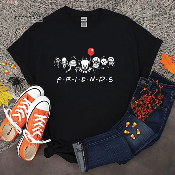 Horror MOVIE CHARACTER FRIENDS T Shirt