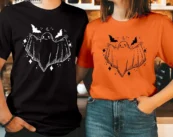 GHOST BAT Horror Scary Halloween T-shirt