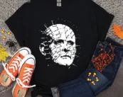 PIN HEAD Halloween Horror Movie Cult Classic Scary T-shirt