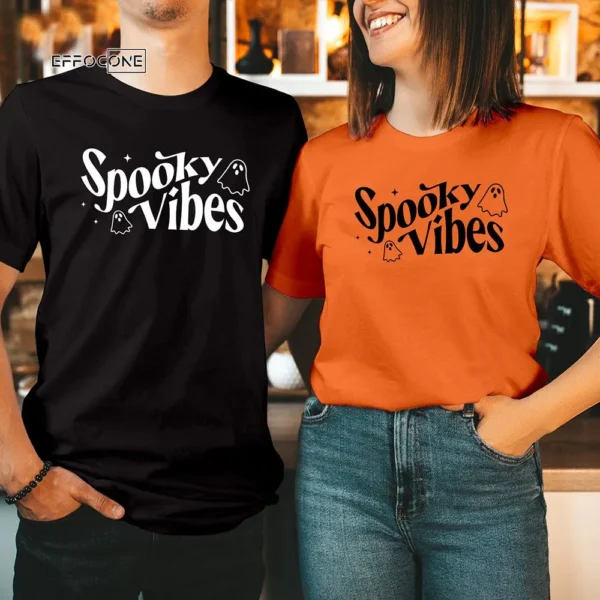 Spooky Vibes Hello fall thanks giving Halloween T shirt