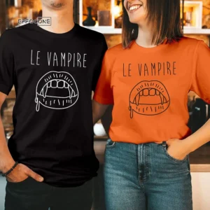 LE VAMPIRE HALLOWEEN Horror Movie Character T-shirt
