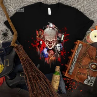 Halloween Characters Horror T-Shirt