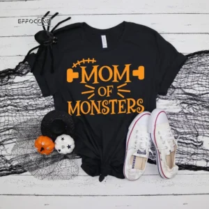 Mom of Monsters Funny Halloween Witch T-Shirt