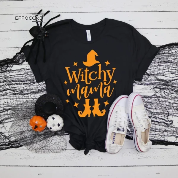 Witchy Mama Funny Halloween T-Shirt