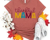 Thankful Mama Thanksgiving T-Shirt