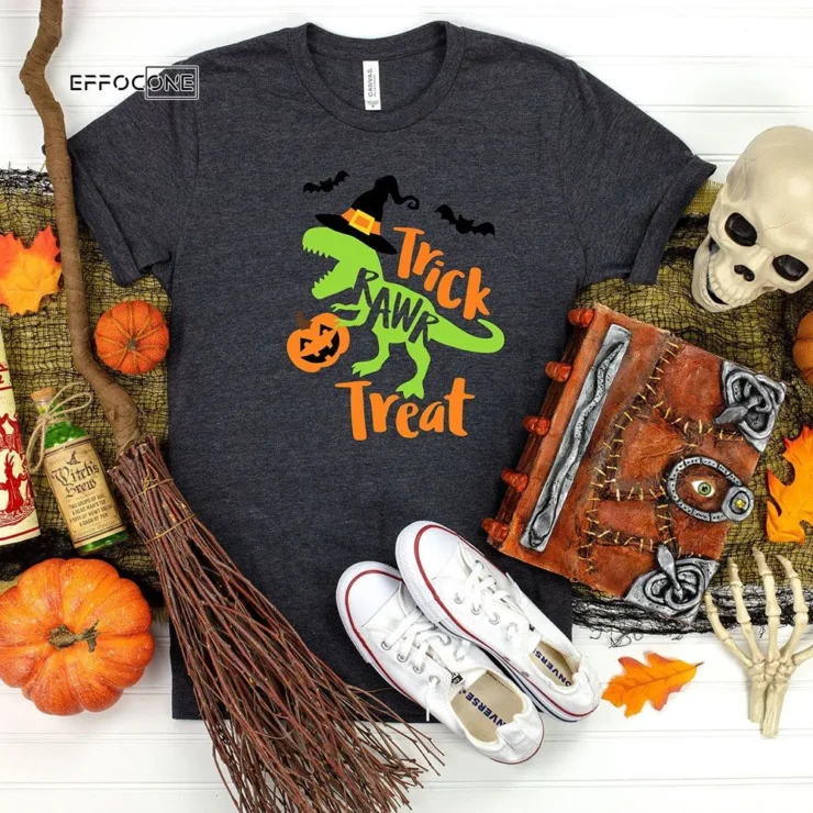Trick Rawr Treat Halloween T-Shirt
