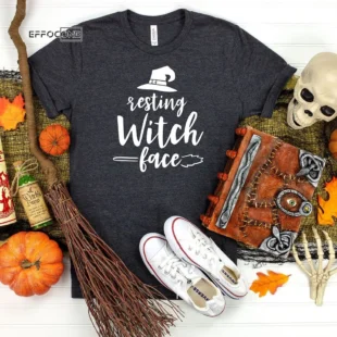 Resting Witch Face Halloween T-Shirt